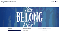 Desktop Screenshot of mayhillbaptist.com